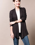Aria Knit Wrap - Dark Charcoal Small Only