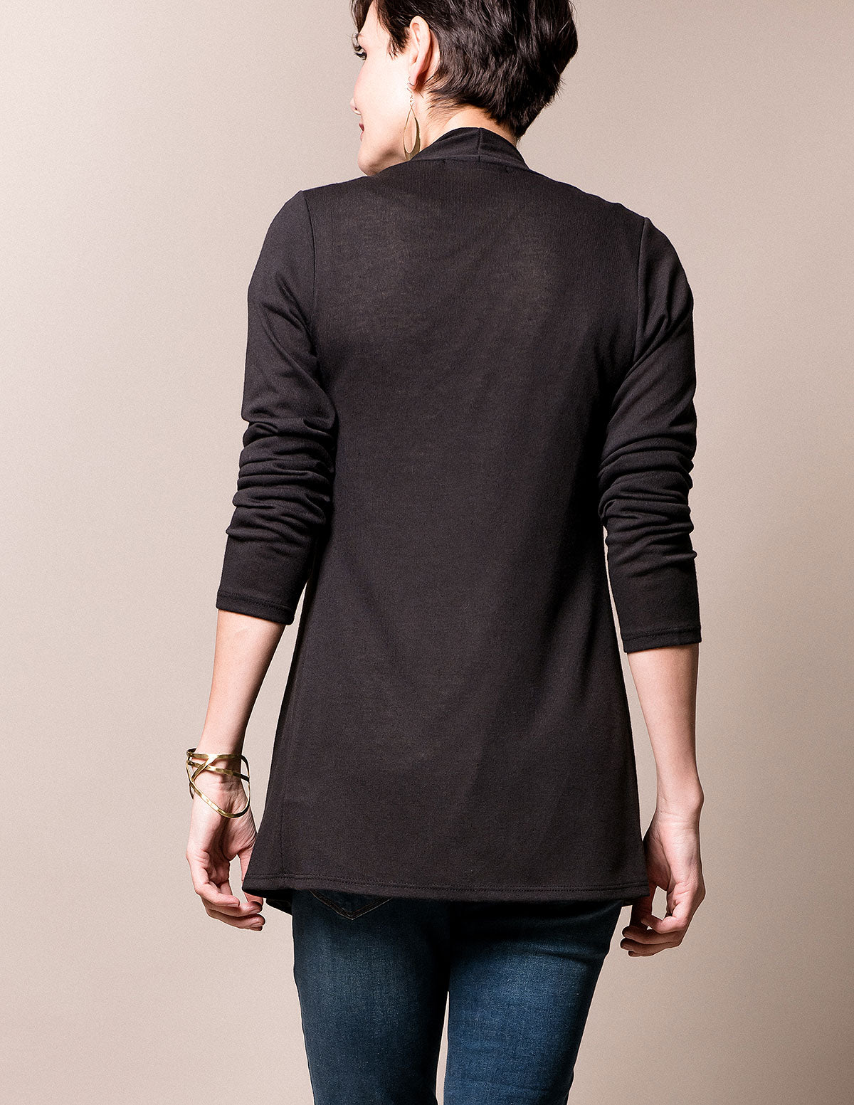 Aria Knit Wrap - Dark Charcoal Small Only