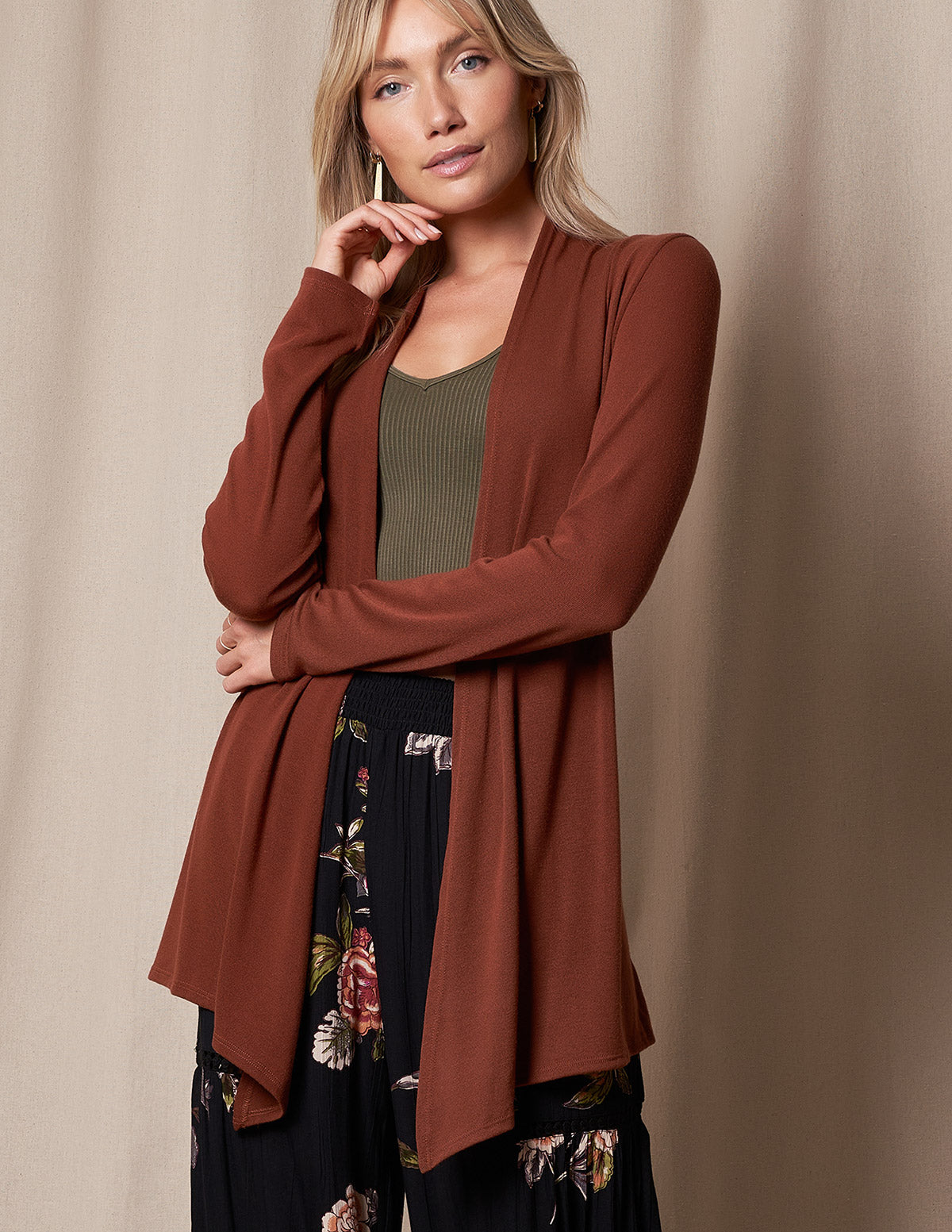 Aria Knit Wrap - Dark Charcoal Small Only