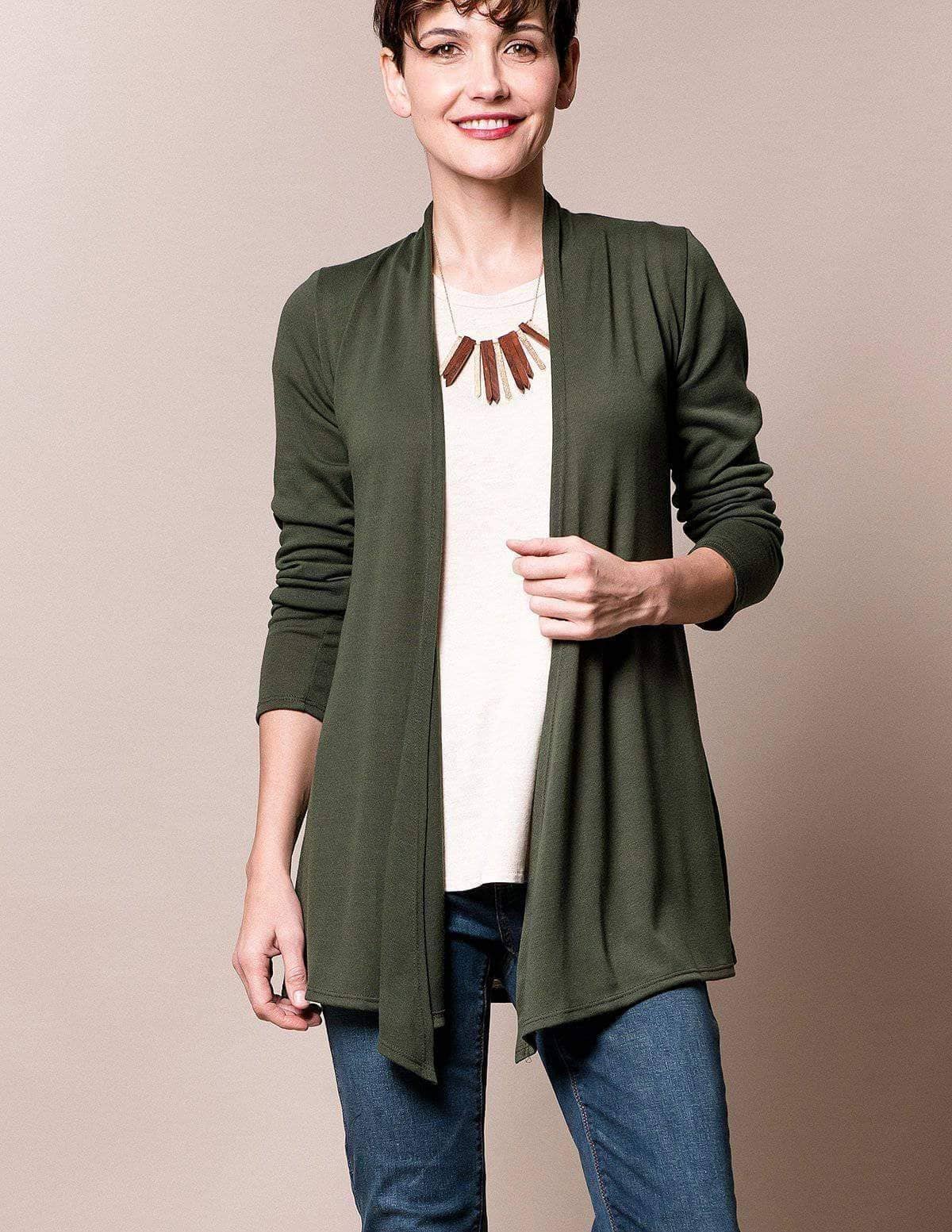 Aria Knit Wrap - Dark Charcoal Small Only