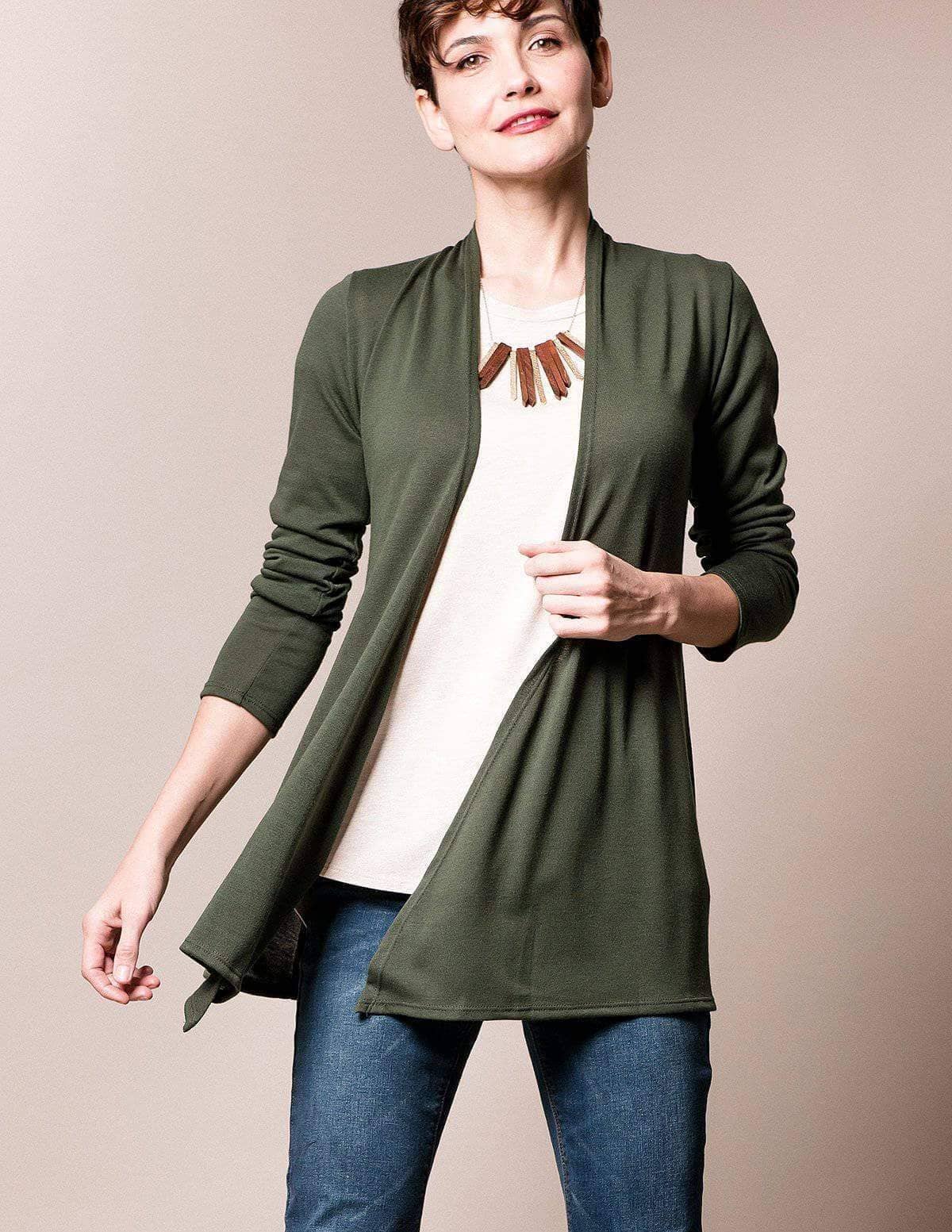 Aria Knit Wrap - Dark Charcoal Small Only