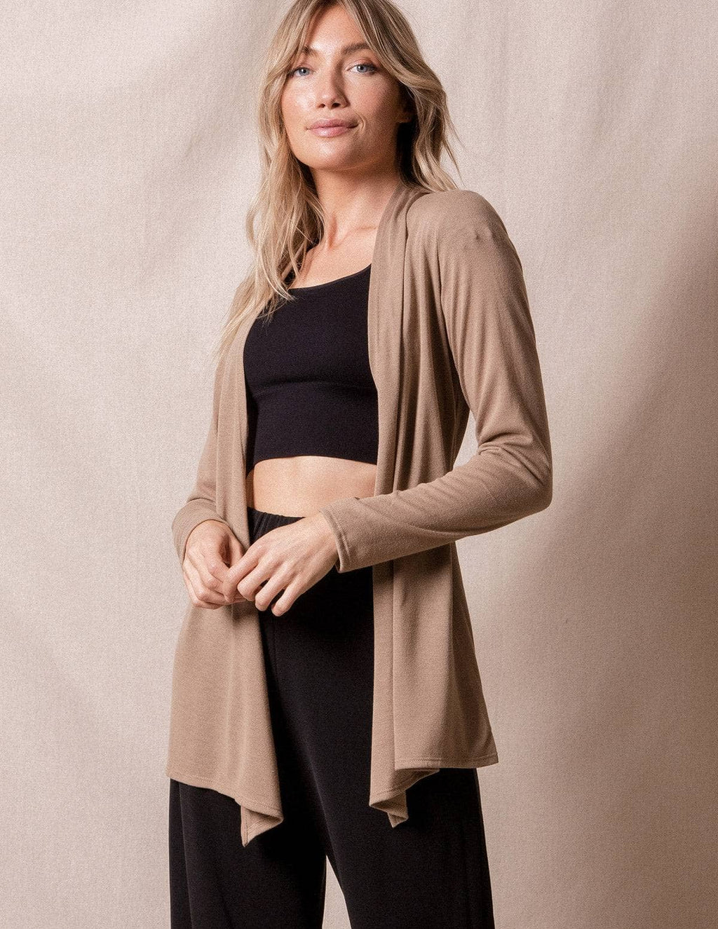 Aria Knit Wrap - Dark Charcoal Small Only