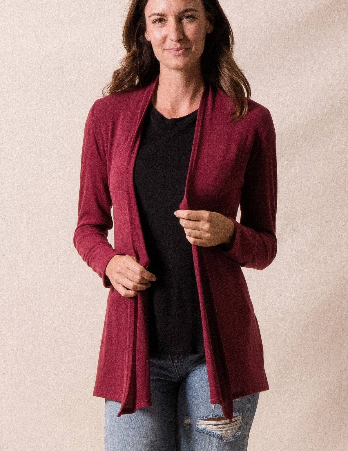 Aria Knit Wrap - Dark Charcoal Small Only